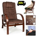 FOTEL DLA SENIORA Lumo comfort BRĄZOWY - WYSYŁKA 48h Fotel Finka do salonu 