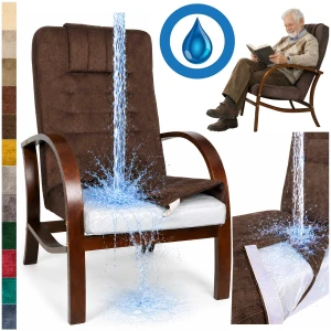 FOTEL DLA SENIORA z FOLIĄ MEDYCZNĄ Lumo comfort -  fotel Finka do salonu KOLORY do wyboru