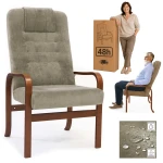 FOTEL DLA SENIORA Grande comfort - KAKAOWY - WYSYŁKA 48h - Fotel Finka do salonu
