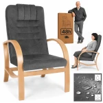 FOTEL DLA SENIORA Lumo comfort SZARY - WYSYŁKA 48h Fotel Finka do salonu