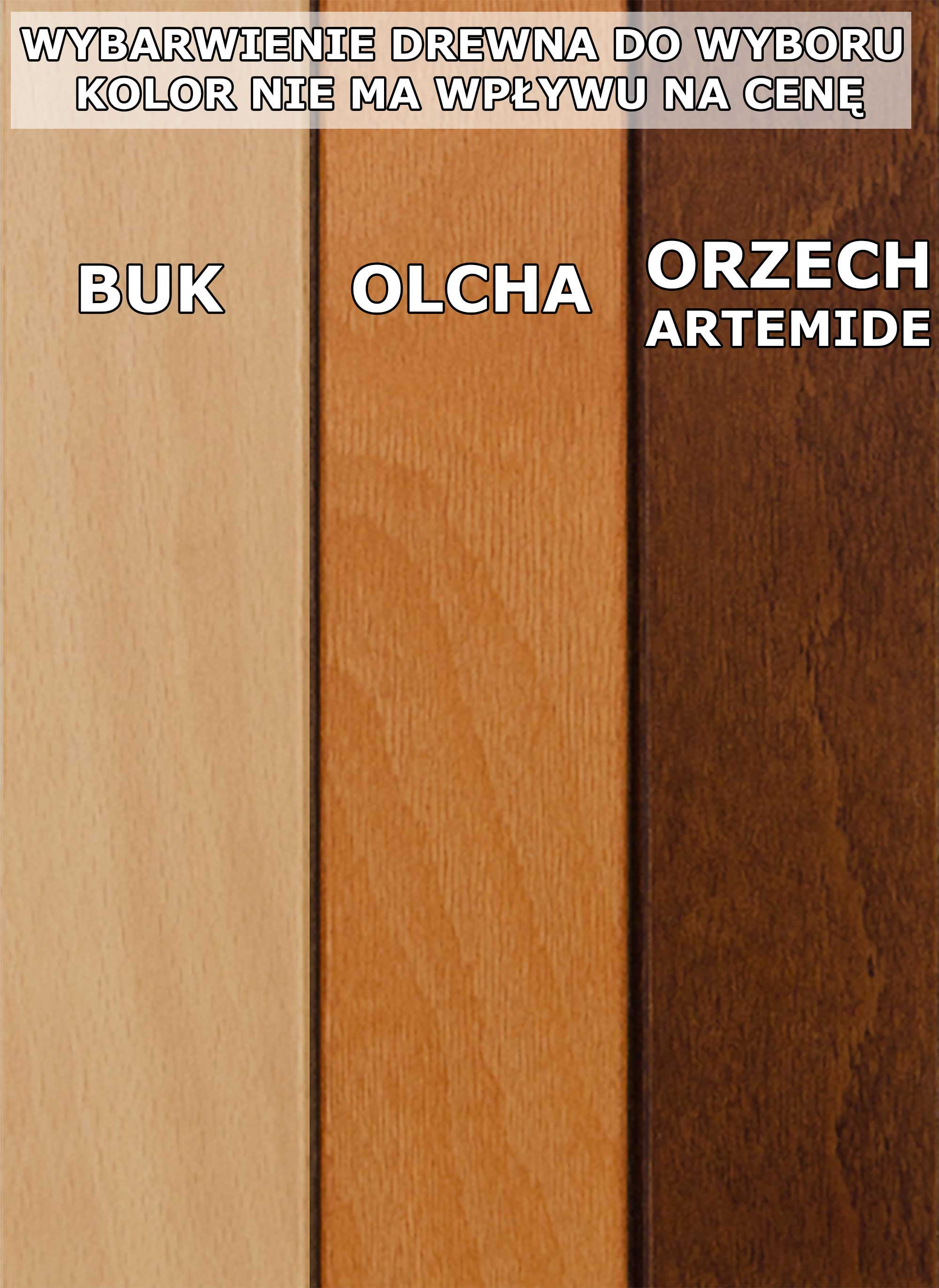 Kolory drewna fotela Lumo