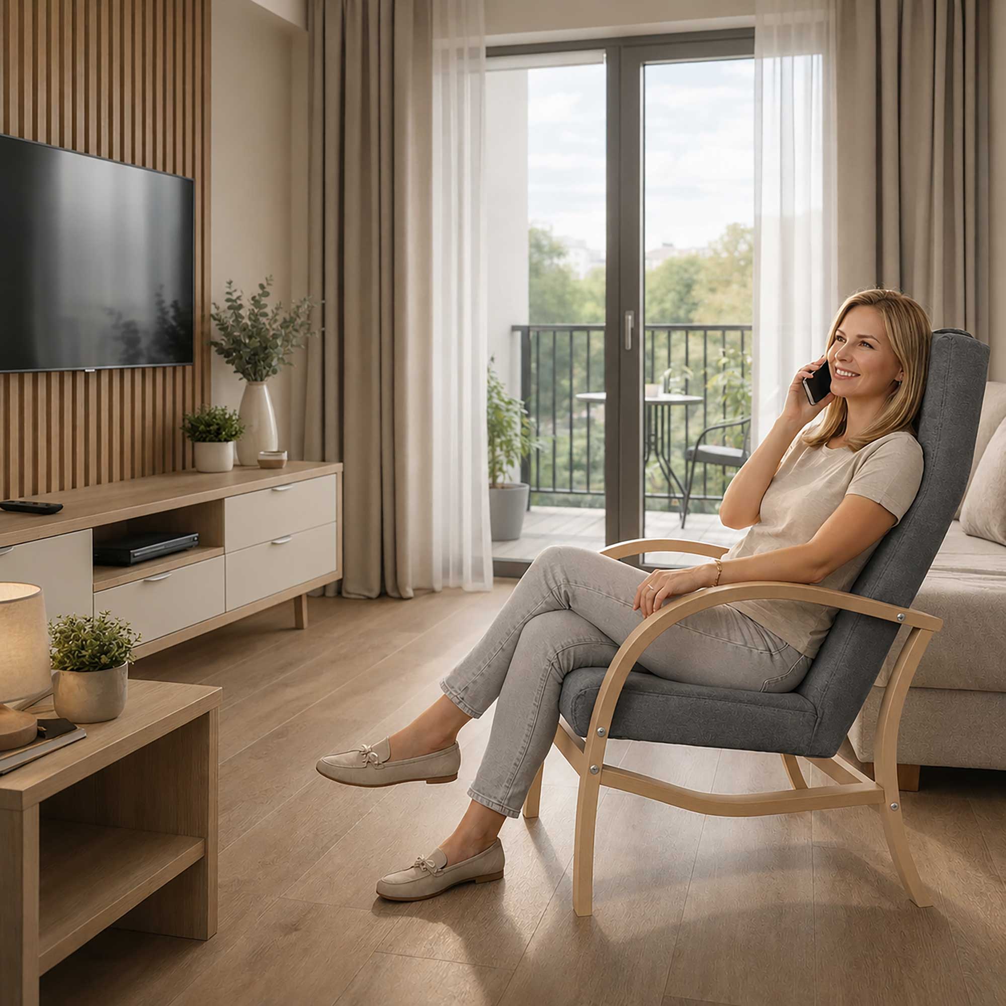 Fotel Lumo w apartamencie